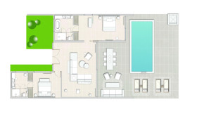 Deluxe Two Bedroom Residence Private Pool (110 m²)