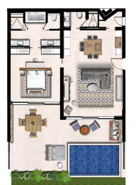 Seafront Cabana Suite, Private Pool