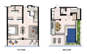 Penthouse Duplex Suite, Sea View, Private Pool