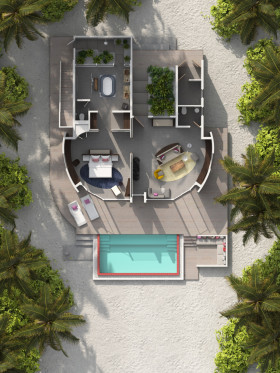 Beach Villa with Pool