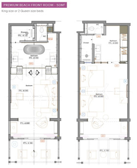 Premium Beach Front Room (50 m²)