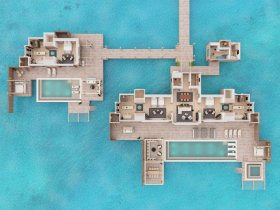 Three Bedroom Overwater Villa with Pool