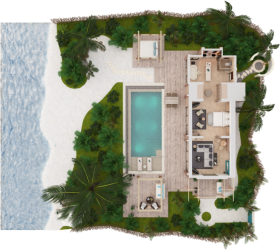 Grand Beach Villa with Pool