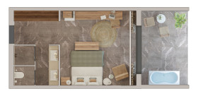 Sapphire Zen Suite with outdoor bathtub