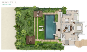 Beach Villas (celková rozloha i s exteriérem 490 m2)