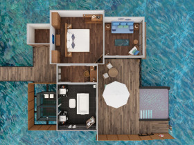 Sunset Water Villa with Infinity Pool (135 m2)