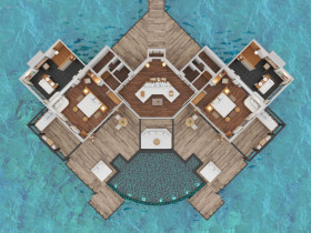 Two Bedroom Ocean Residence with Family Infinity Pool (377 m2)