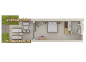 Double Bungalow - Garden View