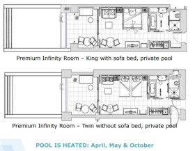 Premium Infinity Sea View Room Private Pool (39 m²)