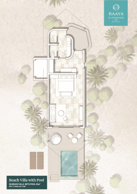 Beach Villa with Pool (91 m2)