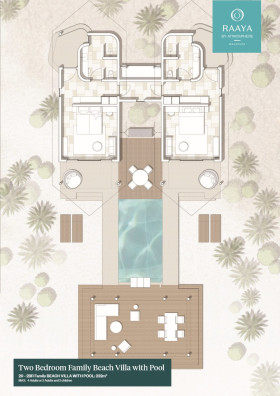 2 Bedroom Family Beach Villa with Pool (323 m2)