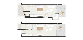Deluxe Bungalow Pine & Rocks (30 - 36 m²)