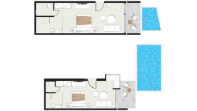 Bungalow Junior Suite Private Pool (30-40 m2)