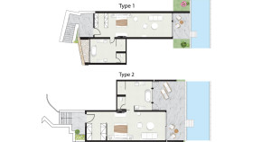 Swim-up Junior Suite (50 m2)