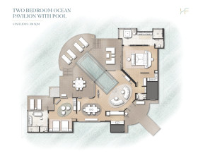 Two Bedroom Ocean Pavilion with Pool