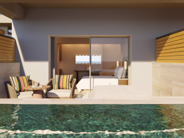 Deluxe Double Room Private Pool Front Sea View