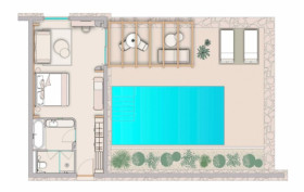 The Collection Premium Junior Suite with Private Pool (42 m2 + 30 m2 exteriér)