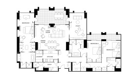 Three-Bedroom Panoramic Sea-View Apartment (295–300 m²)