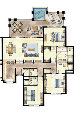 Prestige Suite 3-Bedroom (230 m2)