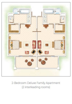 2 Bedroom Deluxe Family Apartment (120 m²)