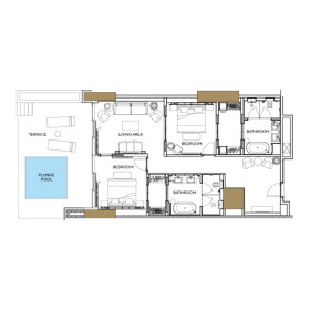 2 Bed | Poolside Suite w/ Pool