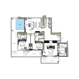 3 Bed | Skyline Suite w/ Pool