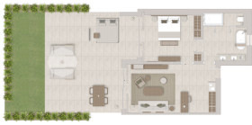 Superior Double Room Private Garden