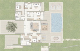 Deluxe Four Bedroom Villa with Private Pool and Garden View (265 m2)