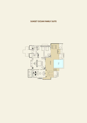 Sunset Ocean Family Suite with pool (172 m2)