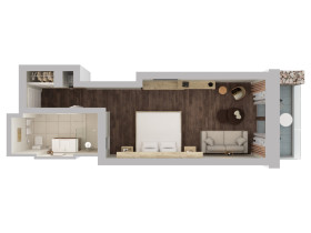 1 King Bed Ocean View Room (42 m²)