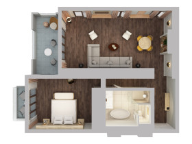 1 King Bed Royal Ocean View Suite Hina (107 m²)