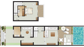 2 Bedroom Dream Villa with Sea View & Private Pool (85 m2)