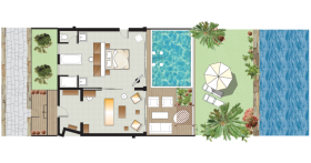 Junior Villa Waterfront with Private Pool (67,5 m2)
