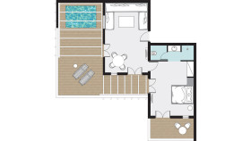 Exclusive Bungalow Suite with Outdoor Hydro-Massage Bathtub