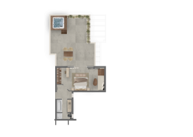 Tropical Bungalow Open Plan Suite with Outdoor Jacuzzi (40 m²)