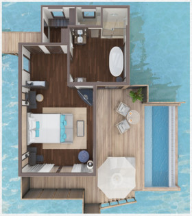 Deluxe Water Villa with Pool (115 m²)