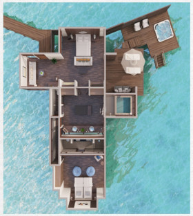 Two Bedroom Grand Water Villa (150 m²)