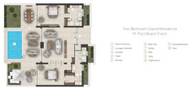 Two Bedroom Grand Residence Private Pool Beach Front (170 m²)