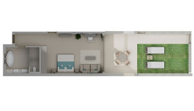 Junior Suite Private Garden Pool View