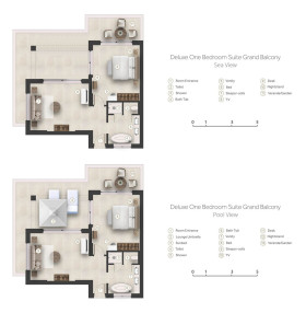 Deluxe One Bedroom Suite Grand Balcony Pool View