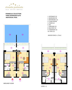 Peninsula Collection Three-Bedroom Suite with Individual Pool