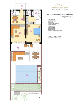Presidential Waterfront One Bedroom Villa with Private Pool
