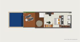 Junior Suite Private Pool (46 m2 + 25 m2 terasa)