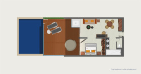 One Bedroom Suite Private Pool (60 m2 + 18 m2 terasa)