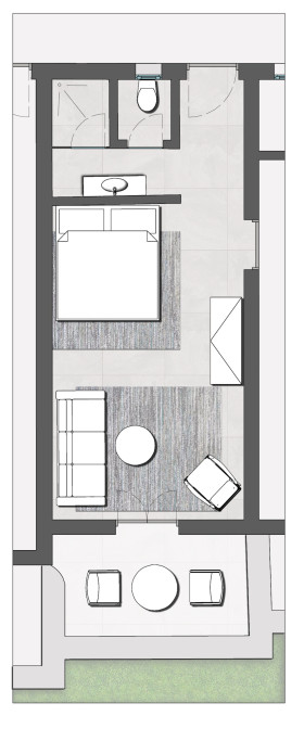 Deluxe Family Garden View Room