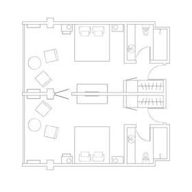 Connecting Inland View Rooms