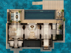 Two-Bedroom Water Villa with Pool