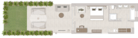 Superior Double Room Private Garden