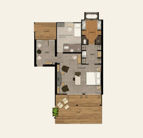 Lodge Suite with Fireplace