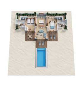 Two Bedroom Reethi Suite with Pool (150 m²)